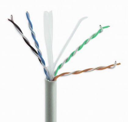 Cáp rắn CCA Cat6a màu xám, Cáp 10Gbps tốc độ cao Cat6a UTP