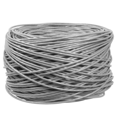 Cáp Internet 1000FT CCA CAT6 Cáp UTP Lan 4PR 24AWG 0.48mm 305M Xám