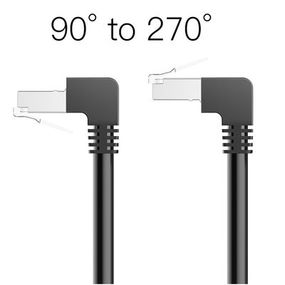 Dây vá Cat7 ổn định OEM 90 độ đến 270 độ hướng lên