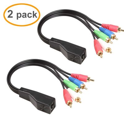 Cụm dây tùy chỉnh từ RCA sang RJ45 với bộ mở rộng âm thanh nổi Cat5 Cat6