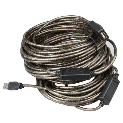 Cáp lặp lại chủ động USB PVC bền, Cáp mở rộng lặp lại USB 30M