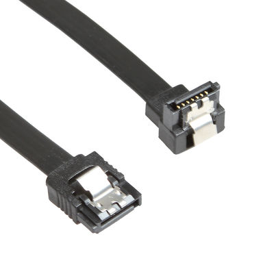 Dữ liệu 12 inch Cáp nguồn SATA 3 Góc vuông 90 độ với chốt khóa