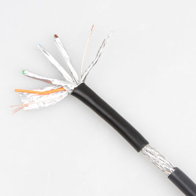 Cáp vá OEM Gigabit Ethernet Cat8 S/FTP 40Gbps 2000MHZ Thực tế