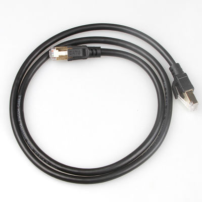 Cáp vá OEM Gigabit Ethernet Cat8 S/FTP 40Gbps 2000MHZ Thực tế