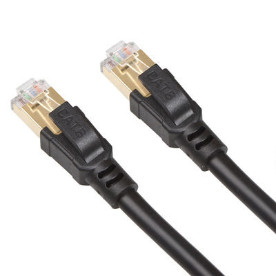 Cáp vá OEM Gigabit Ethernet Cat8 S/FTP 40Gbps 2000MHZ Thực tế