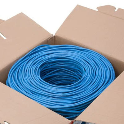 23AWG Thực tế Cáp Cat6 Lan BC 0.57 Áo khoác PVC UTP 4 Cặp 305m