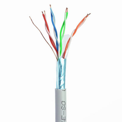 Cáp UL FTP Ethernet Cat5e Lan 24AWG BC Áo khoác PVC 0,5mm 4 cặp 305m