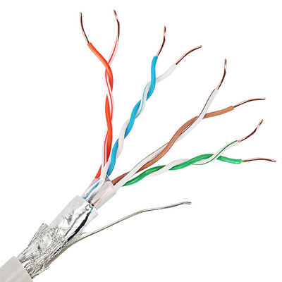 Cáp Cat5e Lan được bảo vệ kép UTP SFTP 24AWG có dây bị mắc kẹt