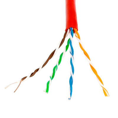 Nhiều màu thực tế UTP Cat5e CCA, Nhôm mạ đồng 0,95mm Cat5e 8 cặp