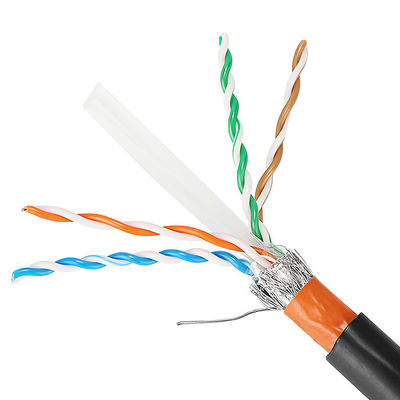 Cáp ngoài trời 23AWG Cat5e Lan Cat6 Cat6A Cat7 Cat7A với áo khoác PVC