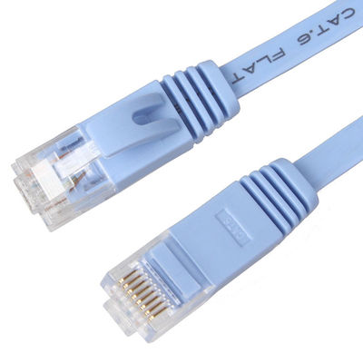 Flat Cat8 Cat7 Cat6 Patch Cord Tốc độ cao rắn 1Gbps cho máy tính