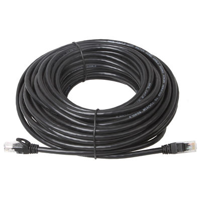 Dây nối Cat6 Cat6a màu đen cho Gigabit Ethernet 650MHz 100W PoE RJ45 UTP