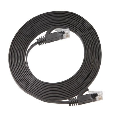 Bền Slim Flat Cat6a Patch Corde Tốc độ cao Gigabit Thực tế