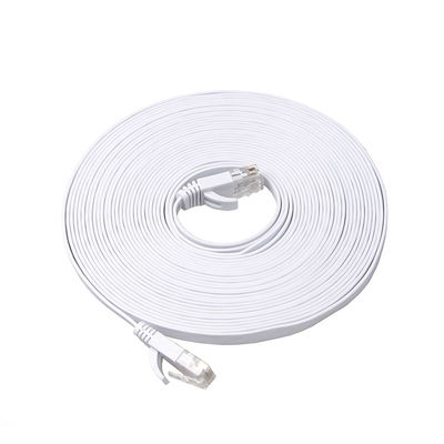 Bền Slim Flat Cat6a Patch Corde Tốc độ cao Gigabit Thực tế