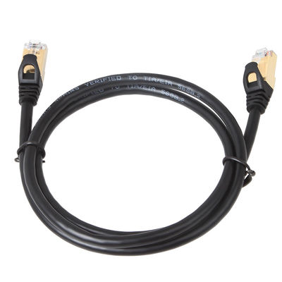 Cáp vá được bảo vệ 10 Gigabit Cat6a STP RJ45 100W PoE Ổn định