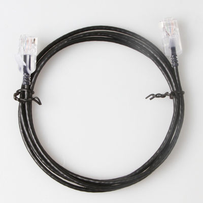 Snagless Slim Run Cat6a Patch Cord RJ45 UTP Pure Bare Copper 10G 30AWG