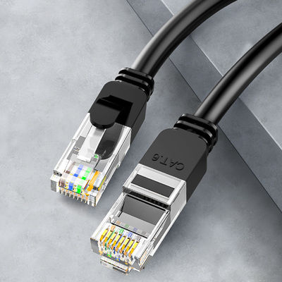 Dây nối cáp OEM 24AWG Cat6 Lan BC7 0.2 Áo khoác PVC UTP có đầu nối RJ45