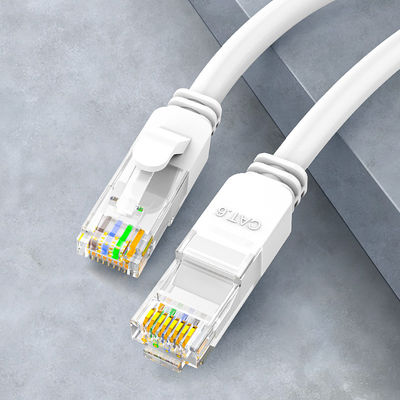 Dây nối cáp OEM 24AWG Cat6 Lan BC7 0.2 Áo khoác PVC UTP có đầu nối RJ45