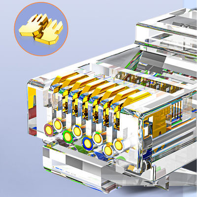 Cáp Ethernet Cat6 100W PoE + RJ45, Cáp Gigabit Ethernet Cat6 màu xanh