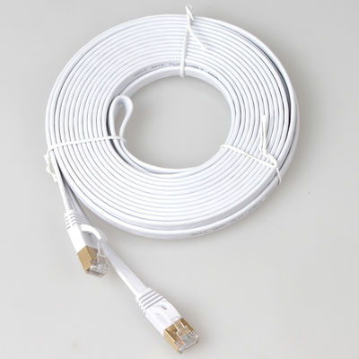 SFTP Shielded Cat7 Patch Cord Ethernet phẳng Nhiều màu bền