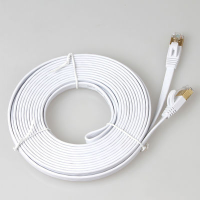 SFTP Shielded Cat7 Patch Cord Ethernet phẳng Nhiều màu bền