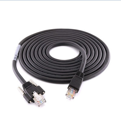 Camera Cat6A Cáp Ethernet công nghiệp S / FTP RJ45 8P có khóa vít GigE