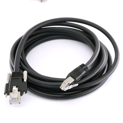 Camera Cat6A Cáp Ethernet công nghiệp S / FTP RJ45 8P có khóa vít GigE