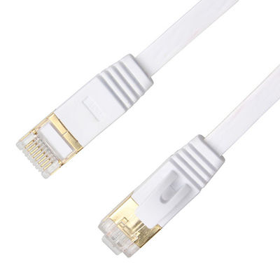 Cáp Ethernet Lan mạng Cat6 Màu trắng với đầu nối Rj45 Snagless được bảo vệ bằng vàng