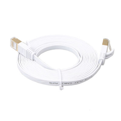 Cáp Ethernet Lan mạng Cat6 Màu trắng với đầu nối Rj45 Snagless được bảo vệ bằng vàng