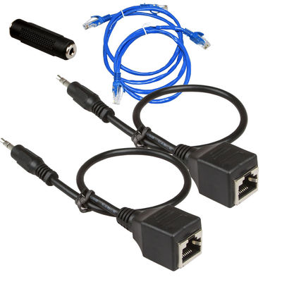 Cụm dây tùy chỉnh 3,5mm 1/8&quot; RJ45 Nam thành Nữ Cat5 Cat6