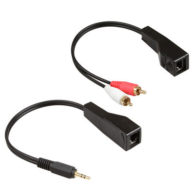 Tín Hiệu Âm Thanh RCA Cáp Âm Thanh Nổi 3.5 MM Màu Trắng Đỏ Phù Hợp Với Cat5 Cat6 Cat7 Cat8
