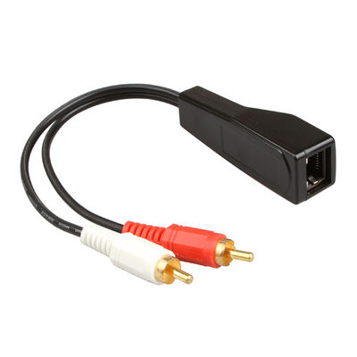 Cat7 Cat8 Lắp ráp dây tùy chỉnh Âm thanh nổi 2 RCA đến Âm thanh nổi 2 Đồng trần
