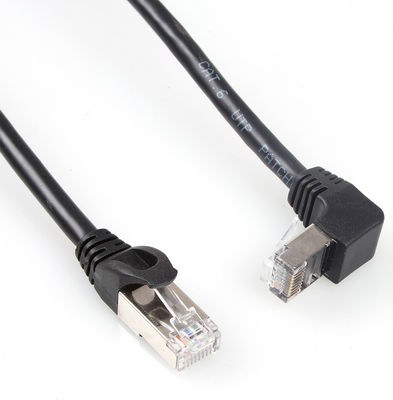 Cáp Cat 6 STP thực tế thẳng xuống góc 90 độ