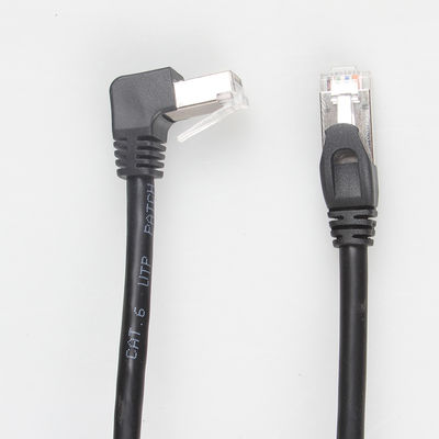 Cáp Cat 6 STP thực tế thẳng xuống góc 90 độ