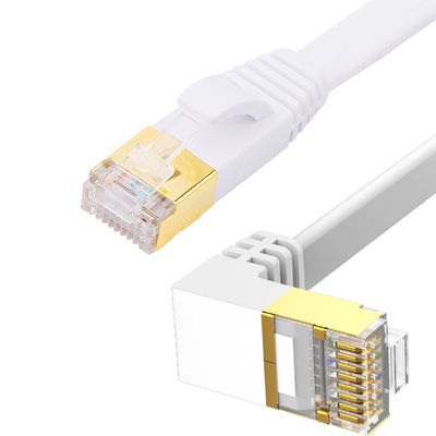 Cáp vá thẳng phẳng màu trắng Áo khoác PVC Tấm chắn UTP đa năng