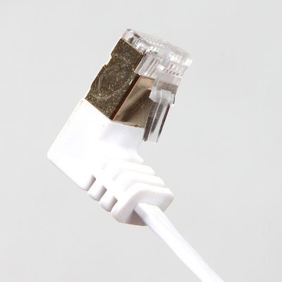 Cáp vá thẳng phẳng màu trắng Áo khoác PVC Tấm chắn UTP đa năng