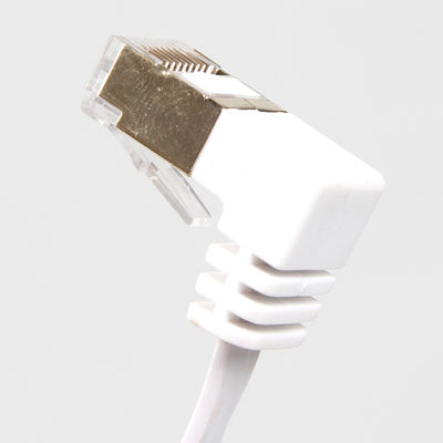 Cáp vá thẳng phẳng màu trắng Áo khoác PVC Tấm chắn UTP đa năng