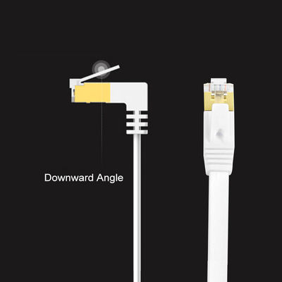 Cáp Ethernet Cat6 phẳng màu trắng ổn định, dây Gigabit Ethernet thực tế