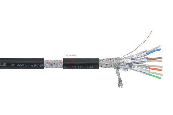 Cáp mở rộng dây cáp Cat7 chống gãy với đầu nối từ nam sang nữ