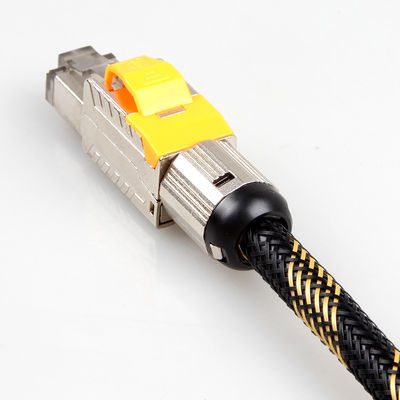 Dây Ethernet Cat 8 rắn được bảo vệ kép, Cáp mạng S / FTP 22AWG 40 Gigabit