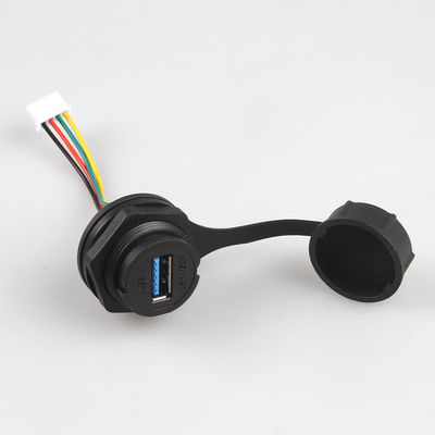 Lắp ráp cáp Lan công nghiệp chống nước IP68 Đầu nối nữ XH 2.5 đến USB 3.0