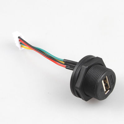 Sản xuất khai thác dây cáp phía trước XH2.54 4P USB chống nước Độ cao 2,54mm