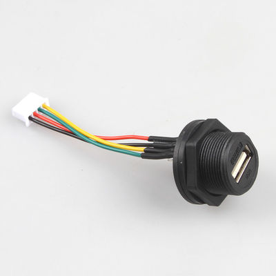 Sản xuất khai thác dây cáp phía trước XH2.54 4P USB chống nước Độ cao 2,54mm