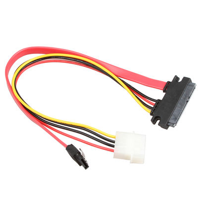 Cáp khai thác dây dữ liệu ROHS SATA III SATA 7 + 15Pin 22Pin sang SATA 7Pin + 4Pin