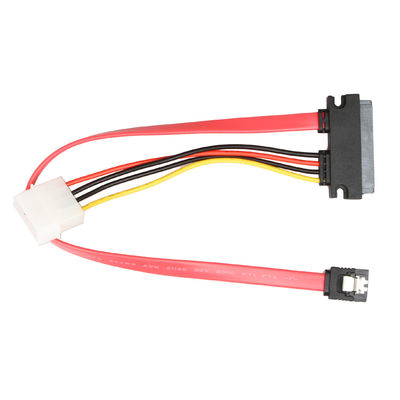 Cáp khai thác dây dữ liệu ROHS SATA III SATA 7 + 15Pin 22Pin sang SATA 7Pin + 4Pin