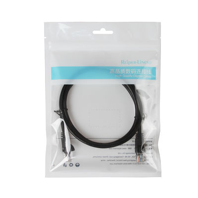 Cáp dây nối CCA UTP FTP Cat5e màu đen với đầu nối nam RJ45