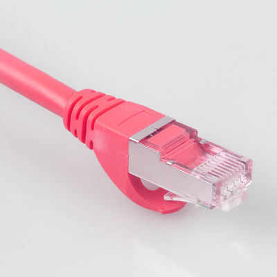 Chôn cất trực tiếp 6 Ft Cat7 Patch Cord Heavy Duty Waterproof 26AWG 10Gb Red