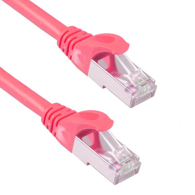 Chôn cất trực tiếp 6 Ft Cat7 Patch Cord Heavy Duty Waterproof 26AWG 10Gb Red