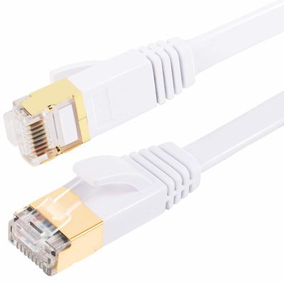 Cáp máy tính Cat7 Flat Patch Shield SFTP với đầu nối RJ45
