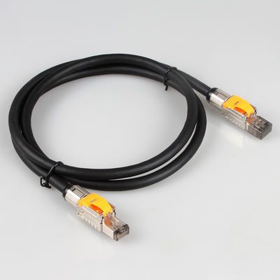 Cáp Patch Cat8 góc thẳng ODM với đầu nối phích cắm mô-đun Toolless